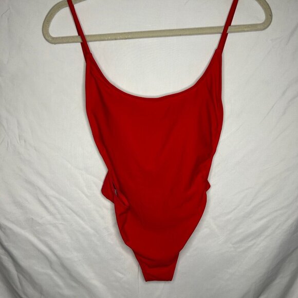 Sunny Co Clothing Red One-Piece Swimsuit | Medium Made In USA‎ 🇺🇸 - Picture 4 of 4